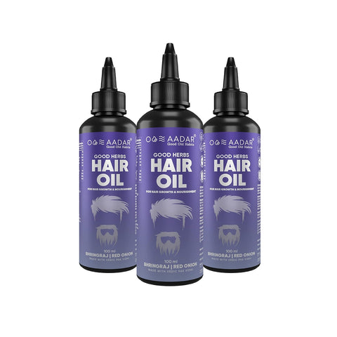 AADAR GOOD HERBS Hair Oil (Pack of 3)