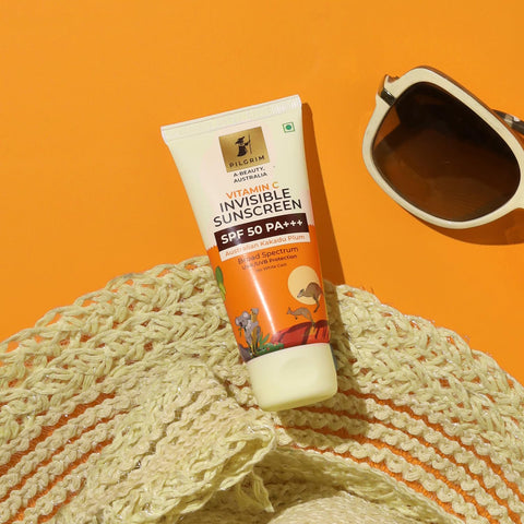 Sun Protection Kit - THE DERMA CO 1% Salicylic Acid Gel Face Wash 100 ml + Pilgrim Vitamin C Invisible Sunscreen SPF 50 PA Combo