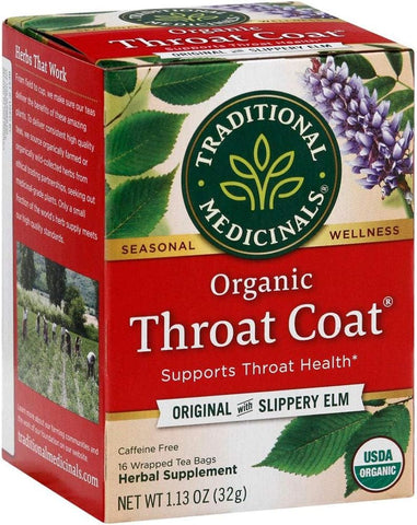 Traditional Medicinals, Organic Throat Coat Tea, 16 Ct (Pack Of 1)