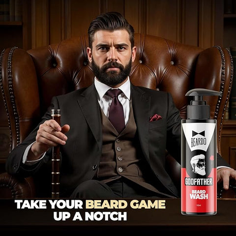 Beardo CB Godfather Beard Oil 30Ml And Beard Wash 100Ml V2