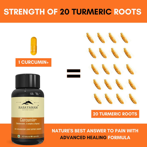 Rasayanam Curcumin+ 1500mg 60 Capsules