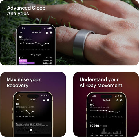 Ultrahuman Ring Air - Raw Titanium (Size 10) UHRA-IQF-RT-10