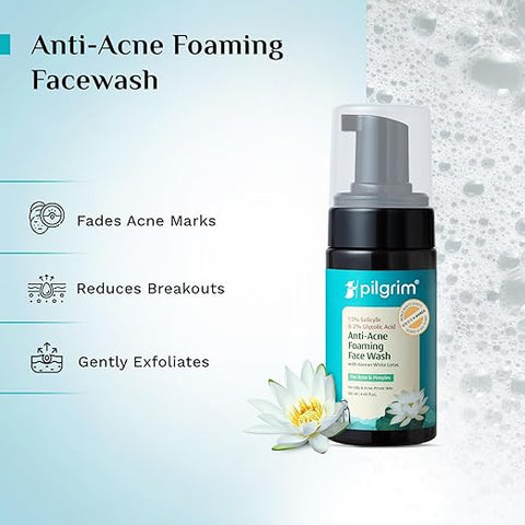PILGRIM Salicylic & Glycolic Acid Foaming Face Wash 120 ML
