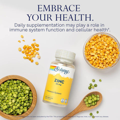 Solaray Zinc 50MG V-Cap 100's