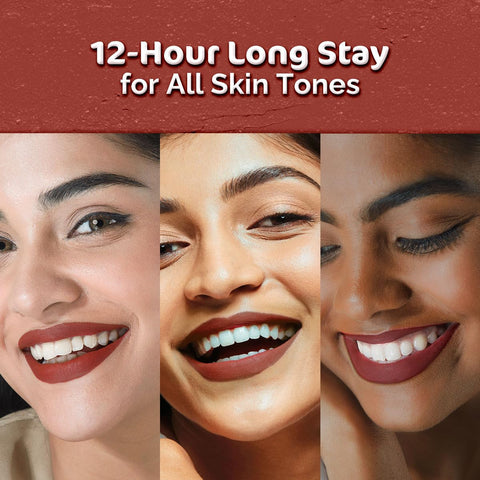 Mamaearth Moisture Matte Long Stay Lipstick 17 Raisin Punch 2g