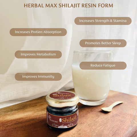 Herbal max Ayurveda 100% Ayurvedic, Original and Pure Shilajit/Shilajeet Resin