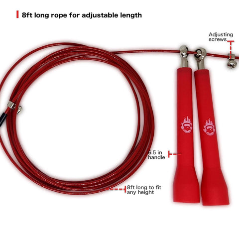 Burnlab Pro Speed Skipping Rope Weight Loss (RED)