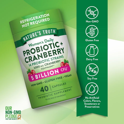 NT WOMAN PROBIOTIC CRANBERRY 40CAP