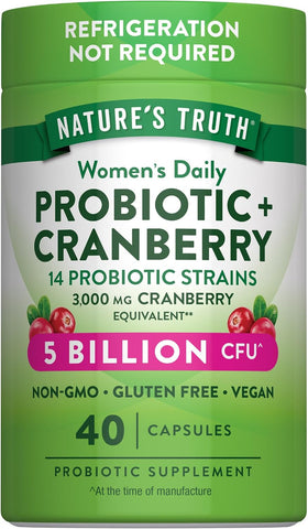 NT WOMAN PROBIOTIC CRANBERRY 40CAP