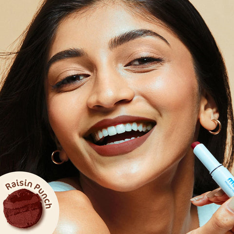 Mamaearth Moisture Matte Long Stay Lipstick 17 Raisin Punch 2g