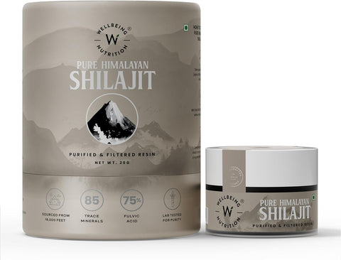 Wellbeing Nutrition Pure & Natural Himalayan Shilajit Original Resin 20g