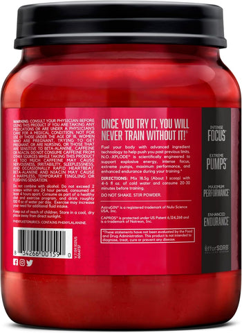 BSN N.O Xplode 2.45LB 60Serv Grape (6/Case)