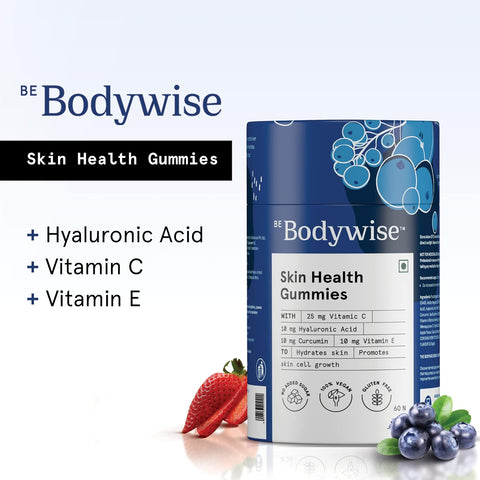 Be Bodywise Collagen Skin Health Gummies | 60 Day Pack | With 10,000 mcg Glutathione 60 Gummies