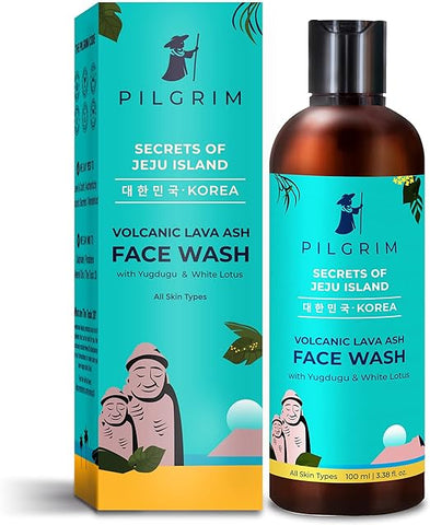 Pilgrim Mild Face Wash Cleanser for Deep Pore Cleansing, Oil Control, Pollution Defence,Dry, Oily and Acne Skin, Korean Beauty Secrets