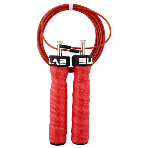 Burnlab Pro Power Plus Weighted Handle Skipping Rope Red