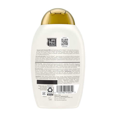 OGX SHAMPOO 385ML COCONUT MILK - Image 3