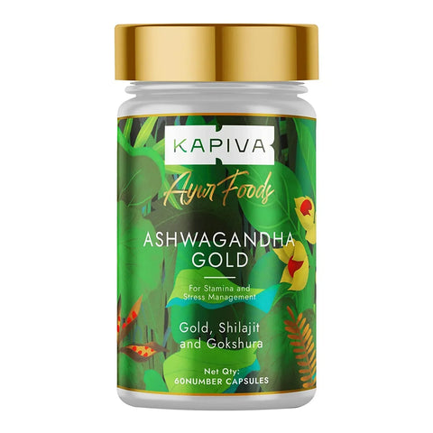 Dabur Shilajit  and Kapiva Ashvagandha gold capsules Combo