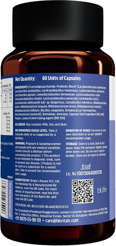 HK Vitals Gut Health & Probiotics - 60 Capsules