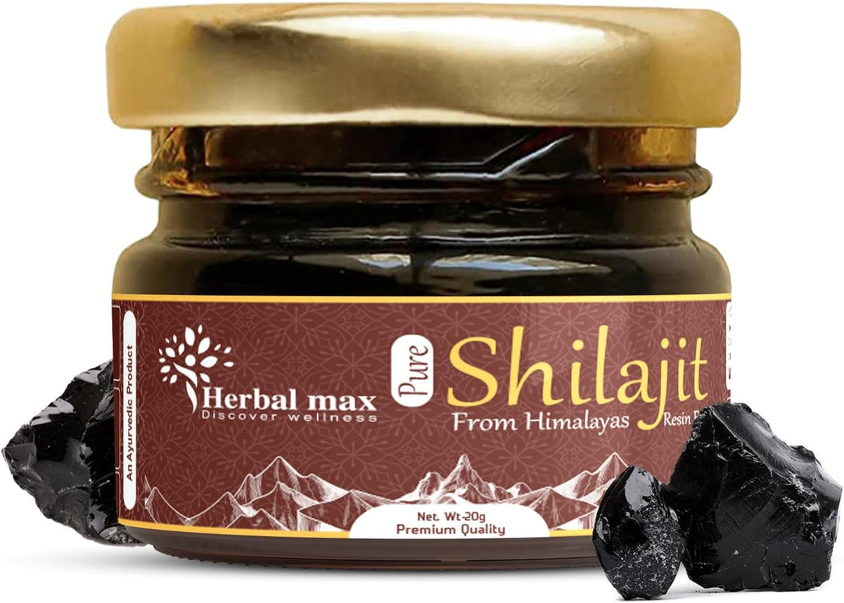 Herbal max Ayurveda 100% Ayurvedic, Original and Pure Shilajit/Shilajeet Resin