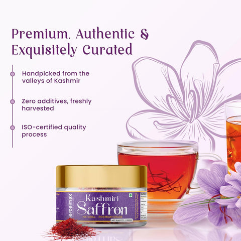 هيربال ماكس زعفران مونغرا كشميري أصلي/كيزر 0.5 جرام