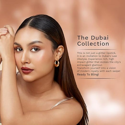 Pilgrim Glitter Lipstick Dubai Gold 4.2 gm