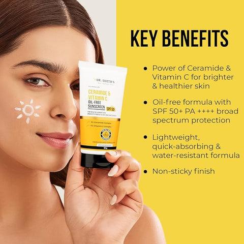 Dr. Sheth'S Ceramide & Vitamin C Oil Free Sunscreen 50G