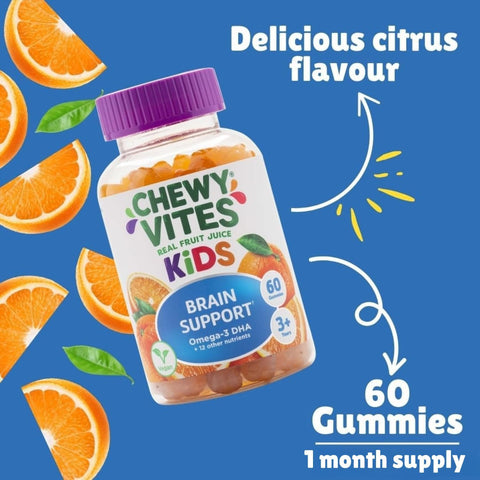Chewy Vites Kids Brain Support Gummies 60's