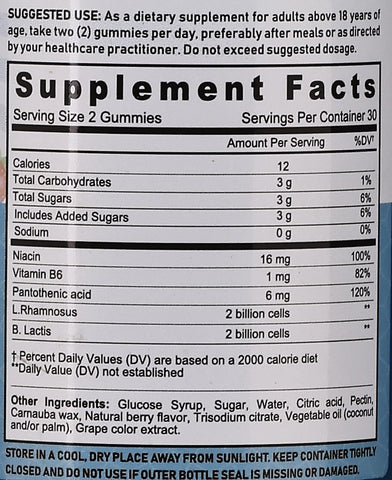 Sunshine Nutrition Good Gummies Probiotics 60's