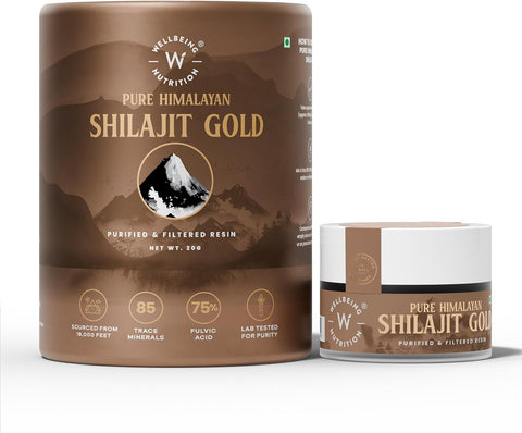 Wellbeing Nutrition Pure Himalayan Shilajit Gold Resin