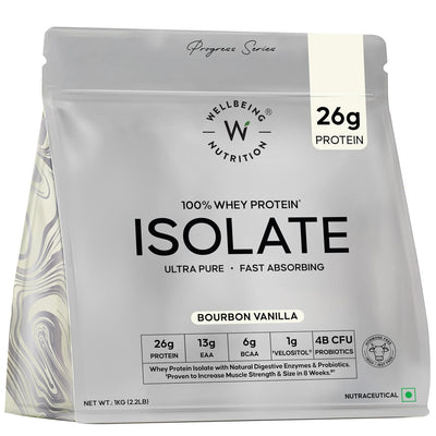 Wellbeing Nutrition Whey Protein Isolate - Bourbon Vanilla 1 Kg (28 servings)