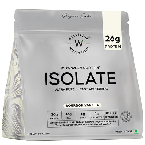 Wellbeing Nutrition Whey Protein Isolate - Bourbon Vanilla 1 Kg (28 servings)