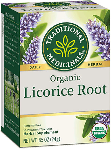 Traditional Medicinals Tea Licorice Root Herbal, 16