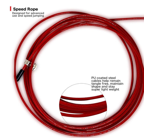 Burnlab Pro Speed Skipping Rope Weight Loss (RED)