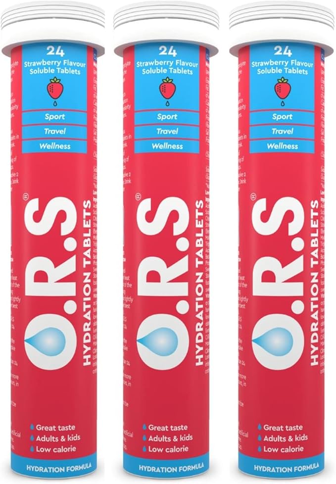 O.R.S Hydration Tablets With Electrolytes, Vegan, Gluten And Lactose ...