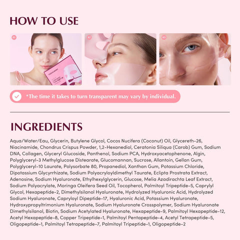 Equalberry Collagen Pore-Tight Up Hydrogel Mask 30G | 4Sheets