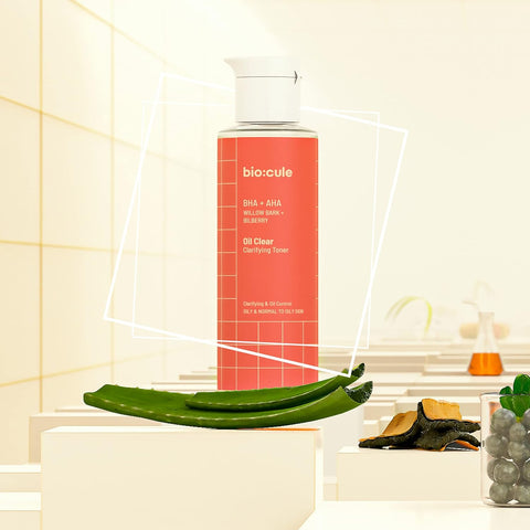 Biocule Oil Clear Clarifying Toner : BHA + AHA 30ml