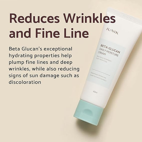 IUNIK Beta-Glucan Vegan Lightweight Non-Sticky Deep Moisture Watery Cream Lotion Daily Moisturizer