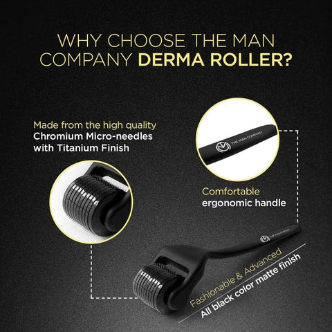 The Man Company Beard Oil for Men with Almond & Thyme with Derma Roller Hair Oil (30 ml)