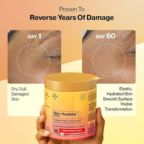 Setu Skin Youthful Powder Peach Mango flavor 300g