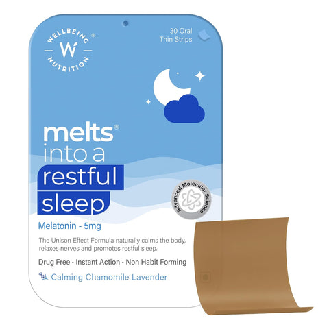 Wellbeing Nutrition Restful Sleep (5mg) 30 Strips in a Tin Box