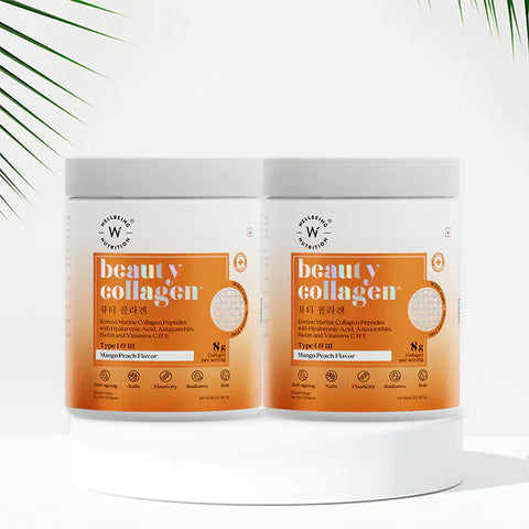 Wellbeing nutrition Beauty Japanese Marine Collagen Peptides, 250 gms with KUWA Bottle