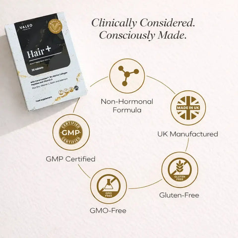 Valeo Hair+ 28 Tablets (Buy Two get one)