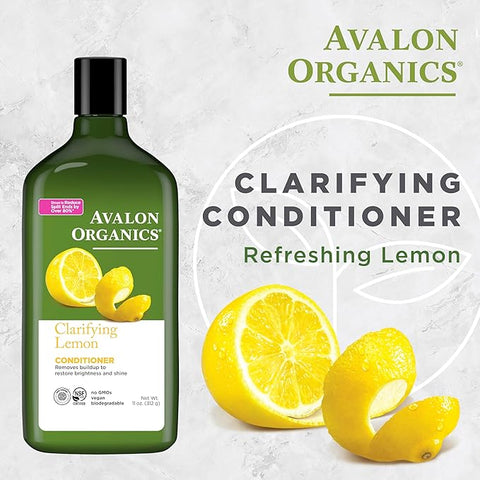 Avalon Organics Clarifying Lemon Conditioner, 325 Ml 11 Oz