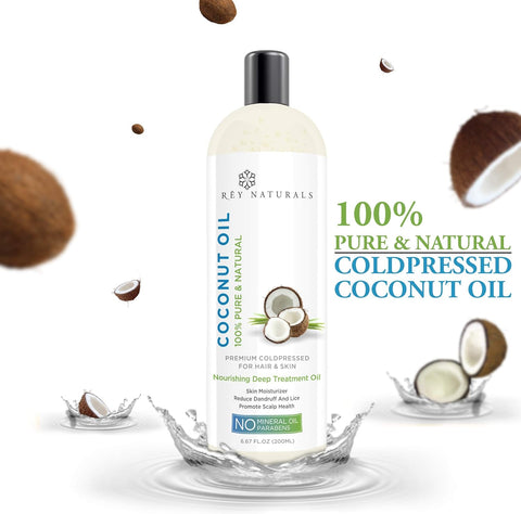 Rey Naturals Sweet Almond Oil & Coconut Oil Combo (200 ml + 200 ml)