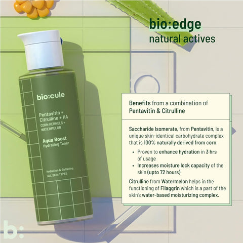 Biocule Aqua Boost Hydrating Toner : Pentavitin + Citrulline + HA 100ml