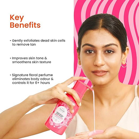 Foxtale Brightening Body Wash With Glycolic Acid & Niacinamide For Glowing Skin