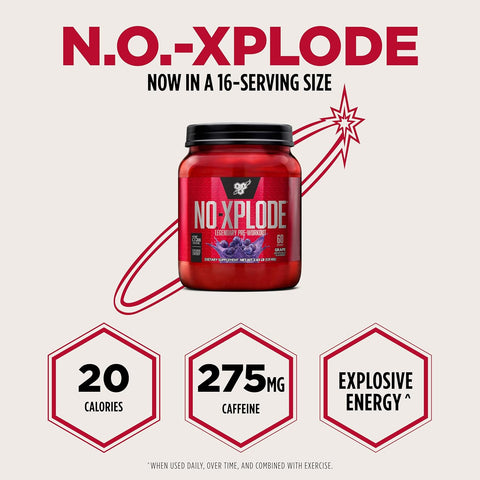 BSN N.O Xplode 2.45LB 60Serv Grape (6/Case)