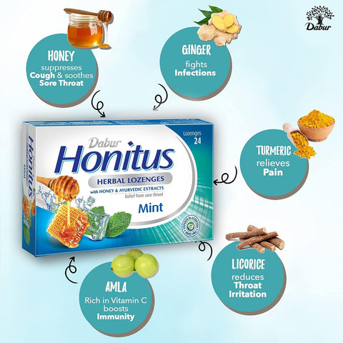 Dabur Honitus Herbal Lozenges Mint 24