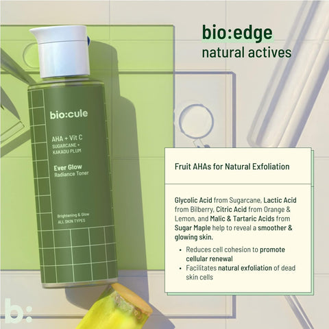 Biocule Ever Glow Radiance Toner : AHA + Vitamin c 30ml