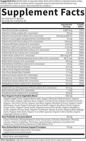 Garden Of Life Multivitamin For Women - Vitamin Code Women'S Raw Whole Food Vitamin Supplement With Probiotics, Vegetarian, 120 Count